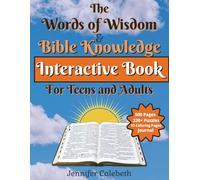 Bible Knowledge Interactive Book for Teens and Adults: Bible-Based Puzzles|Prayer Journal and Coloring|8.5x11 inches, 500 pages|220+ Puzzles|Solutions Included|Interactive!