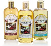 Bible Lands - Aceite de unción para oración, juego de 3: Spikenard, Rose of Sharon, Myrrh & Frankincense, aceite bendiciendo de gladness, 250 ml