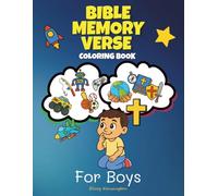 Bible Memory Verse Coloring Book for Boys: 45 Inspiring Memory Verses and Fun Designs to Color - Build Faith and Confidence in Boys Ages 6-12