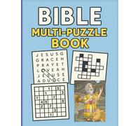 Bible Multi-Puzzle Book: Faith-Based Word Games, Coloring, and Relaxation for All Ages (The Puzzle Book Collection)