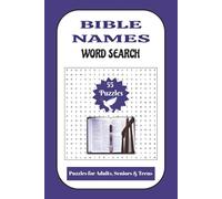 Bible Names Word Search Puzzle Book: Word Search with Easy to Read Print about Names, Places, and Major Events in the Bible. | 6x9 inches, 110 pages | ... Holidays, Relaxation, and Free Time.