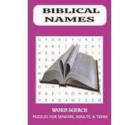 Bible Names Word Search: Word search with easy to read print about characters in the Bible, Christian activity book, Bible trivia...Gift for holidays and Free times