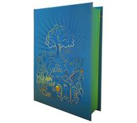 Bible protestante Nouvelle Français courant: bleu relié, fer à dorer, tranches colorées