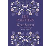 BIBLE PSALM VERSES Word Search: LARGE PRINT
