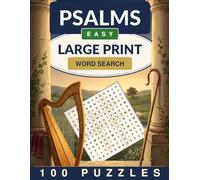 Bible Psalms Word Search Large Print: 100 Easy Word Search Puzzles for Adults and Seniors (Crackling Fire Word Search)