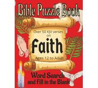 Bible Puzzle Book Faith: Word Search and Fill in the Blank