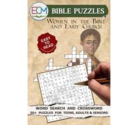 Bible Puzzles #2: Women in the Bible and Early Church: Word Search and crossword Puzzles: with Easy to Read Print About Women in the Bible and Early ... Gift for Vacations, Holidays and Relaxation