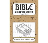 Bible Search Word Puzzle Book: Word Searches with Easy to Read Print About Bible, Scripture, Gospel, and More | 6x9 inches, 116 pages | 50+ Puzzles ... Gift for Vacations, Holidays, and Free Times