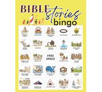 Bible Stories Bingo: 32 Player Game for Vacation Bible School, Kids Christian Sunday Church, Bible Games Party Activity