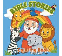 Bible Stories Coloring Book: 12 Bible Stories with1 Cute Coloring Pages for Kids and Adults
