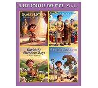 Bible Stories For Kids, Vol.11., Christian Series, Stories, Children's Bible Stories, Biblical Stories, Sunday School Book: With the Stories on Samuel ... David - The Shepherd Boy & David & Goliath