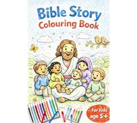 Bible story colouring book (20 colouring pages): for kids ages 5 and above (Travel Size Bible Colouring Series for kids)