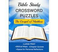 Bible Study Crossword Puzzles: The Gospel of Matthew