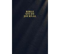 Bible Study Journal w/ Church Notes Journal, Verse Reference, Self Guided Study Questions Dark Cover Design