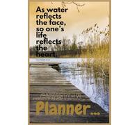Bible Study Notes Journal With Space: As Water Reflects The Face...(6x9) Inch, 120 Page
