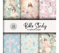 Bible Study Scrapbook Paper: Celebrate Your Walk With God With This Floral-Themed Paper Set! Great for Bible Journaling, Scrapbooking, DIY Crafts, ... Cards, Prayer Notebooks, Faith Projects