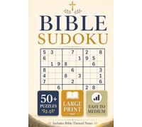 Bible Sudoku Book: 50+ Faith-Inspired Sudoku Puzzles for Relaxation, Focus, and Peaceful Screen-Free Moments