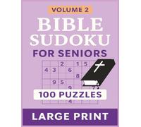 Bible Sudoku for Seniors: 100 Large Print Puzzles, Religious Sudoku Puzzle Book, Easy Sudoku for Senior, Bible Activity Book for Seniors (Biblical Sudoku)