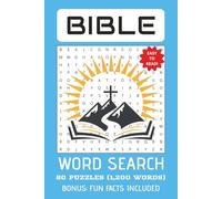 BIBLE THEME WORD SEARCH PUZZLE BOOK: Word Search w/Easy to Read Print: Bible Theme | Bonus: Fun Facts Included | Exercise for Brain | Gift for Vacation | Free Time