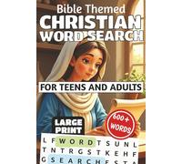 Bible Themed Christian Word Search for Teens and Adults: 55 Large Print Searches & Solutions|600+ Words