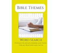 Bible Themed Word Search Puzzle Book: Word Searches with Easy to Read Print about the Bible, Religion, Scripture and More I 6x9 inches l 110 pages l ... Gift for Vacations, Holidays and Relax Times