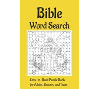 Bible-Themed Word Search Puzzles: Word Searches with Easy-to-Read Print About the Bible, Inspiration, Faith-Building, and more | 50 Puzzles | 6x9 ... Gift for Vacations, Holidays, and Free Times