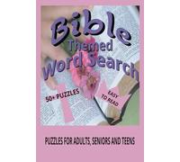 Bible Themed Word Search: Word searches with easy to read print about, bibles and more | 6x9 inches, 110 pages | 50+ puzzles... Gift for vacations, holidays and free times