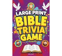 Bible Trivia Game: Large Print Bible Quiz Book with 200+ Questions, Answers, Quizzes, and Bible Study for Teens, Youth, and Family