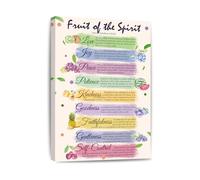 Bible Verse Canvas Wall Art Galatians 5:22-23 Fruit of the Spirit Christian Print for Home Office Bedroom Decor(Unframed,12X18inch(30X45cm))
