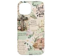 Bible Verse Christianity God Christian Collage Women Carcasa para iPhone 15