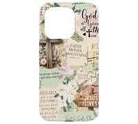 Bible Verse Christianity God Christian Collage Women Carcasa para iPhone 15 Pro