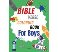 Bible Verse Coloring Book for Boys: Easy Christian Bible Verse Designs to Color, Learn, and Grow in God
