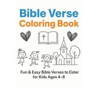 Bible Verse Coloring Book for Kids: Fun & Easy Coloring Bible Verses to Color for Ages 4-8