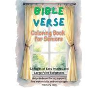 Bible Verse Coloring Book for Seniors: Easy and Bold | Large Print | Simple images for memory-care | Beautifully curated faith-filled Bible verses | Gift idea for Seniors and Dementia care patients