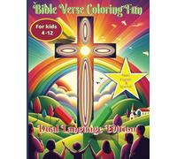 Bible Verse Coloring Fun - Dual Language Edition: Engage Kids with Colorful Illustrations and Inspirational Verses in English and Spanish!
