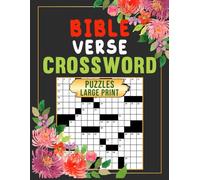 Bible Verse Crossword Puzzles Large Print: Readable spiritual puzzles for memory, faith, and cognitive ease