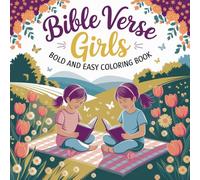 Bible Verse: Girl Bold and easy Coloring Book