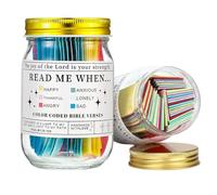 Bible Verse Jar - Daily Encouragement Scripture Cards, Confirmation Box with Faith Notes, Compact Frame with Balance, Spiritual Organizer Style, Inspiration Supplies for Men, Women, Family