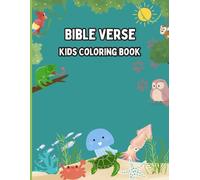 Bible Verse Kids Coloring Book: Adorable kids animal coloring book with bible verses