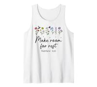 Bible Verse Matthew 11 28 Make Room for Rest Trust God Jesus Camiseta sin Mangas