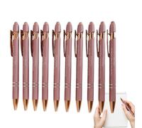 Bible Verse Pens - Christian Pens Set Of 10 | Retractable Ballpoint Penš With Touch Sensitive Nib | 14.5cm, Metal Body, Black Ink, No Bleed Through, For Bible Study Back To School Religious Gift