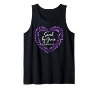 Bible Verse Saved by Grace Through Faith Scripture God Quote Camiseta sin Mangas