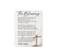 Bible Verse Wall Art, The Lord Bless You Christian Poster, Religious Home Decor Sign for Living Room Bedroom, Housewarming Gift, Inspirational Faith Decor(Unframed,12x18inch(30x45cm))
