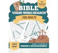 Bible Verse Word Search for Adults Large Print (KJV) Vol. 5: Wisdom & Encouragement - 80 Christian Word Search Puzzles with Scriptures & Solutions | ... Search Series (KJV Large Print for Adults))