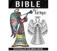 Bible Verse - Zentangles Coloring Book: Sacred Words Coloring Pages featuring Intricate Zentangle Designs for Adults for Relaxation and Mindfulness
