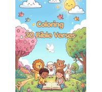 Bible Verses Coloring Book for Kids: 30 Beautiful Biblical Scenes to Color | Christian Activity Book for Children Ages 3-8 | Bible Coloring Verse: ... Bible Stories | King James Version Verse