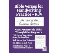 Bible Verses for Handwriting Practice - KJV: The Son of God Cursive Edition