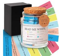 Bible Verses Jar 90 tarjetas de oración con versículos de la Biblia de colores con versículos de la Biblia con versículos de la Biblia de cristal, regalo para animar cristiano