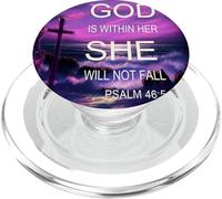 Bible Verses Psalm 46.5 Beach PopSockets PopGrip para MagSafe