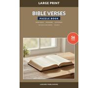 Bible Verses Puzzle Book for Adults and Seniors, Volume 1: Large Print Mixed Puzzles with Scripture | Word Search, Crossword & Cryptogram Activities for Relaxation and Faith